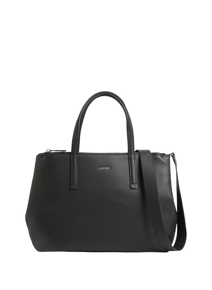 CALVIN KLEIN Logo Deatiled  Attachable Strap Tote  - Image 1