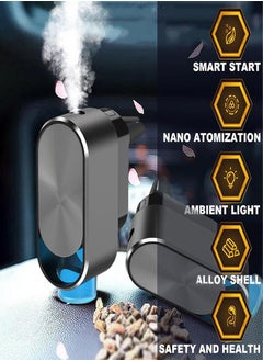 0TO1 TECH Upgraded Car Air Freshener Rechargeable Car Fragrance Diffuser Level 3 Adjustable Smart Car Diffuser 3 Bottles of Cologne  - Image 4