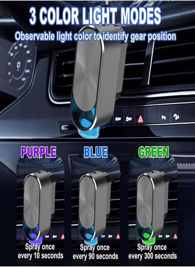 Upgraded Car Air Freshener Rechargeable Car Fragrance Diffuser Level 3 Adjustable Smart Car Diffuser 3 Bottles of Cologne