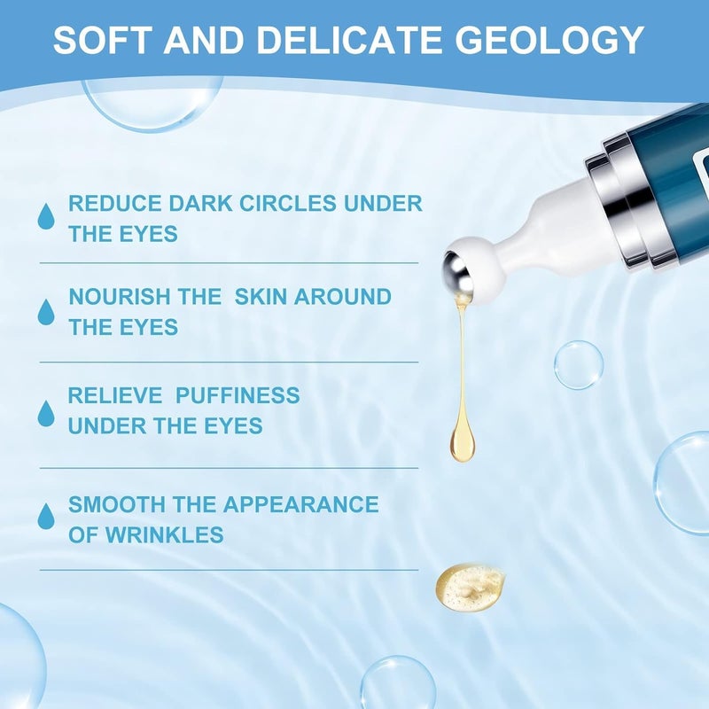 Dongyu Caffeine Eye Cream for Dark Circles: Under Eye Cream Morning Skincare - Daily Eye Serum for Eyelids Puffiness (Formula Upgraded) - Image 3