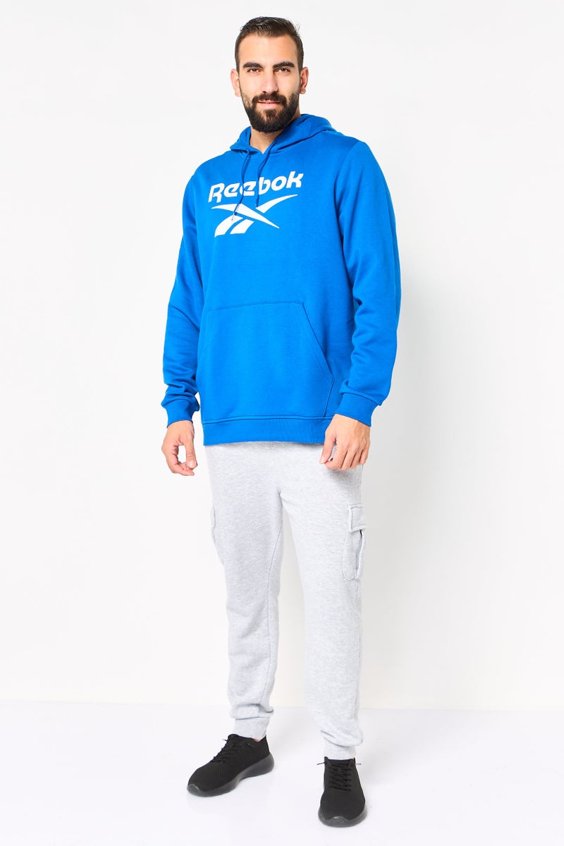 Reebok Men Sportswear Fit Long Sleeve Outdoor Hoodies, Blue - Image 2