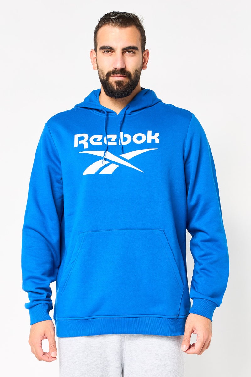Reebok Men Sportswear Fit Long Sleeve Outdoor Hoodies, Blue - Image 1