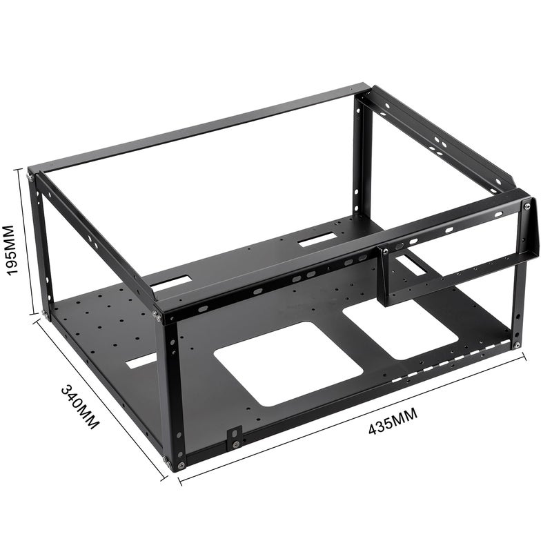 JOYJOM PC Test Bench,Open Air PC Case,Open Frame Computer Chassis, DIY Stackable Techbench Server Rack Mount PC Case for ATX MATX ETAX X79 X99 X10DRL-I X12DPI-N6 Micro ATX Motherboards - Image 2