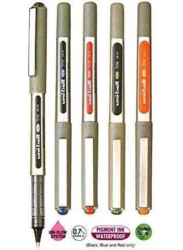 Uniball Brand: UB-157/5C Rollerball Pen, 5 Pen SetTip Pen 