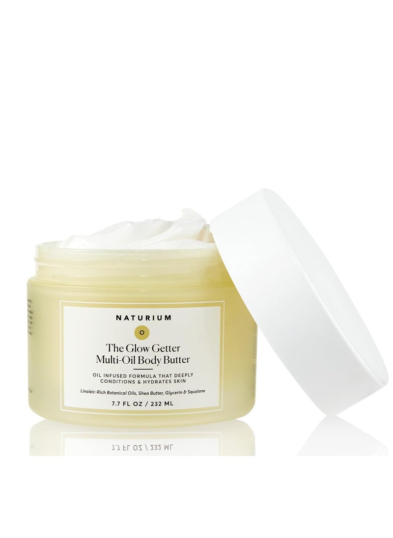 NATURIUM Naturium The Glow Getter Whipped Multi-Oil Body Butter, Firming Cream & Body Moisturizer with Shea Butter, 7.7 fl oz  - Image 1
