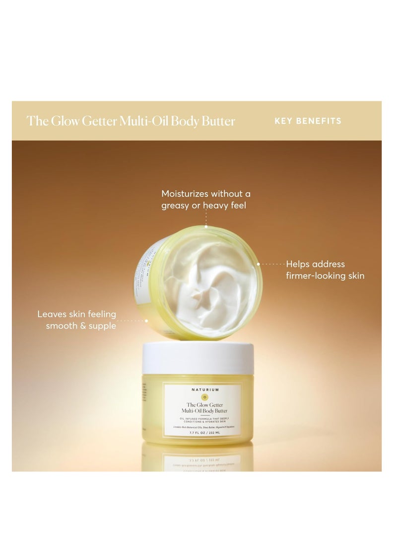 NATURIUM Naturium The Glow Getter Whipped Multi-Oil Body Butter, Firming Cream & Body Moisturizer with Shea Butter, 7.7 fl oz  - Image 2