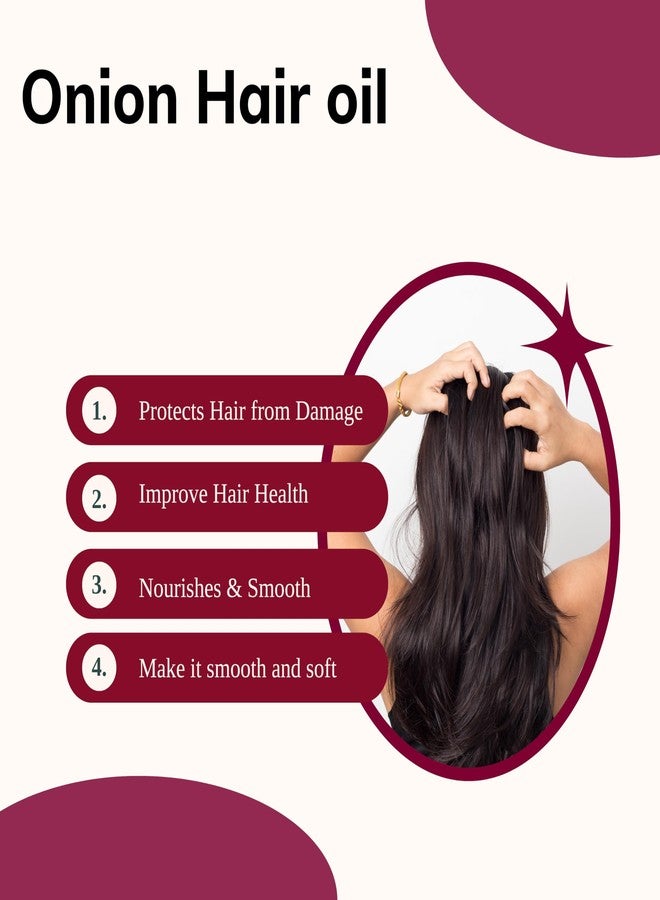 Phillauri Onion Blackseed Hair Oil - Onion Oil for Hair Fall, Advance Quality Hair Oil for Hair Growth, Dandruff, and Hair Fall - 100 ml (Pack - 6) - Image 3