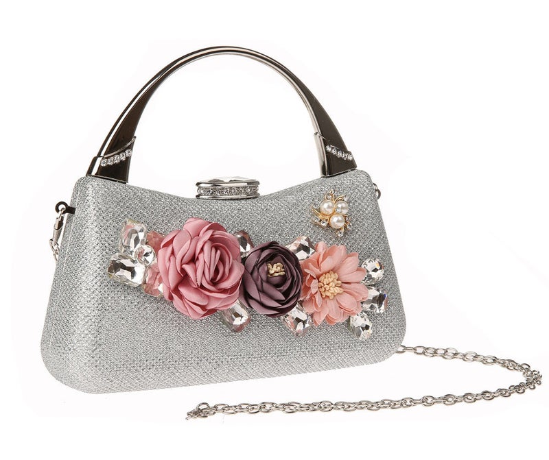 New Flower Bag Fashion Evening Bag Evening Bag Exquisite Gift Bag Handbag Party Bag F918 Flower - Image 1