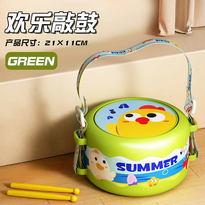 Baby Educational Rattle Hand-Clap Drum Set for 0-12 Months Musical Enlightenment