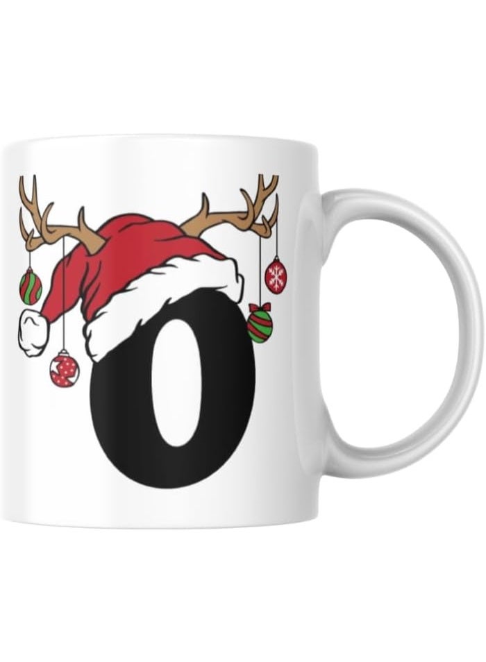 كوب سيراميك مطبوع بتصميم عيد الميلاد من VoY – كوب قهوة متين – مناسب للمنزل والمكتب والهدايا – سعة 330 مل – XL6563PX - Image 1