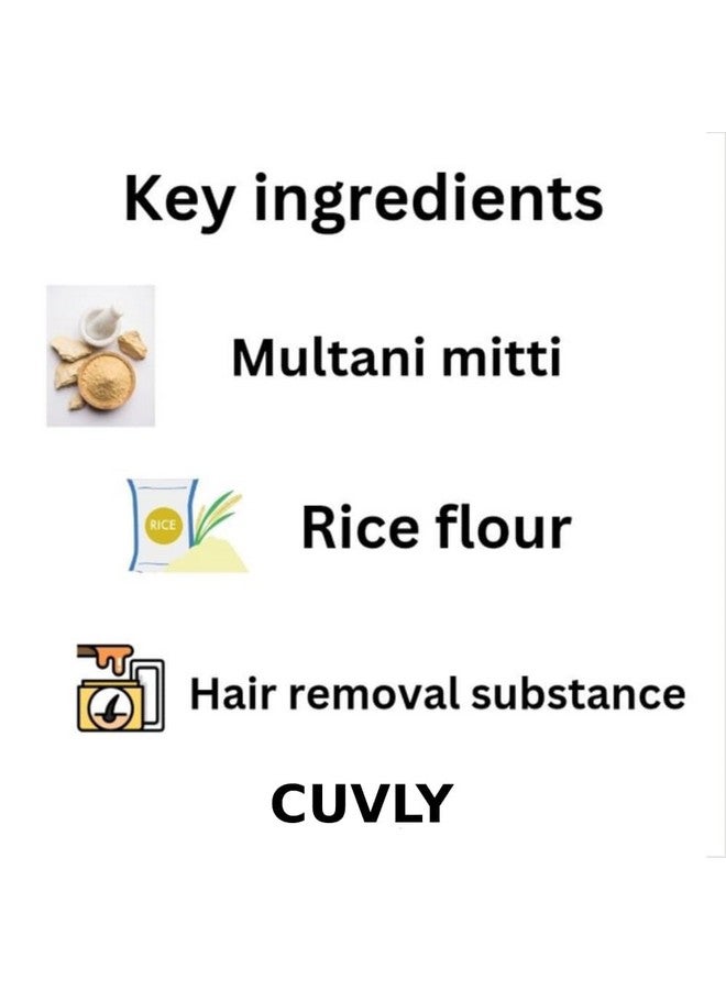 CUVLY Chocolate Wax Powder Hair Removal 100gm - Full Body Wax Hair Remover for Women, Easy Home Use, Chemical-Free, No Irritation Herbal Wax Powder For All Skin Types Hands, Legs, Underarms, Bikini, Intimate Area (1) - Image 3