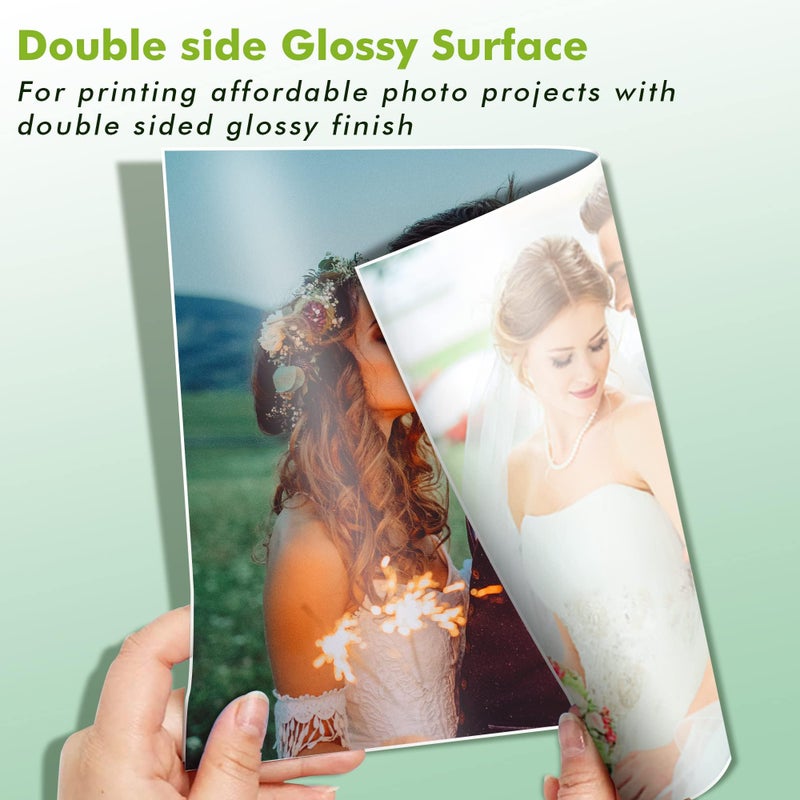 KOALA PAPER Koala Double Side Thin Glossy Photo Paper 8.5x11 Inches 120gsm 100 Sheets Compatible with Inkjet Printer and Dye Ink 32LB - Image 4