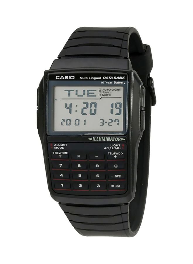 CASIO Men Data Bank Calculator Digital Watch DBC-32-1AES - 37 mm - Black - Image 1