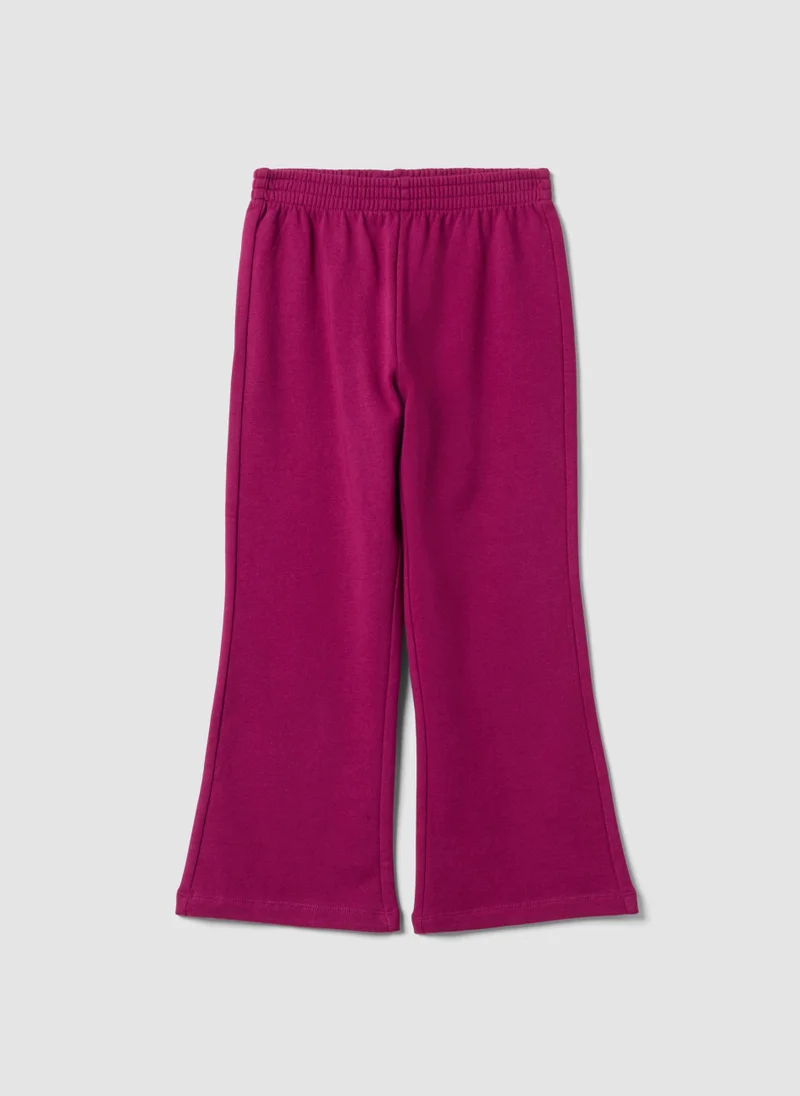 او في اس OVS Girlsâ€™ purple flared cotton joggers