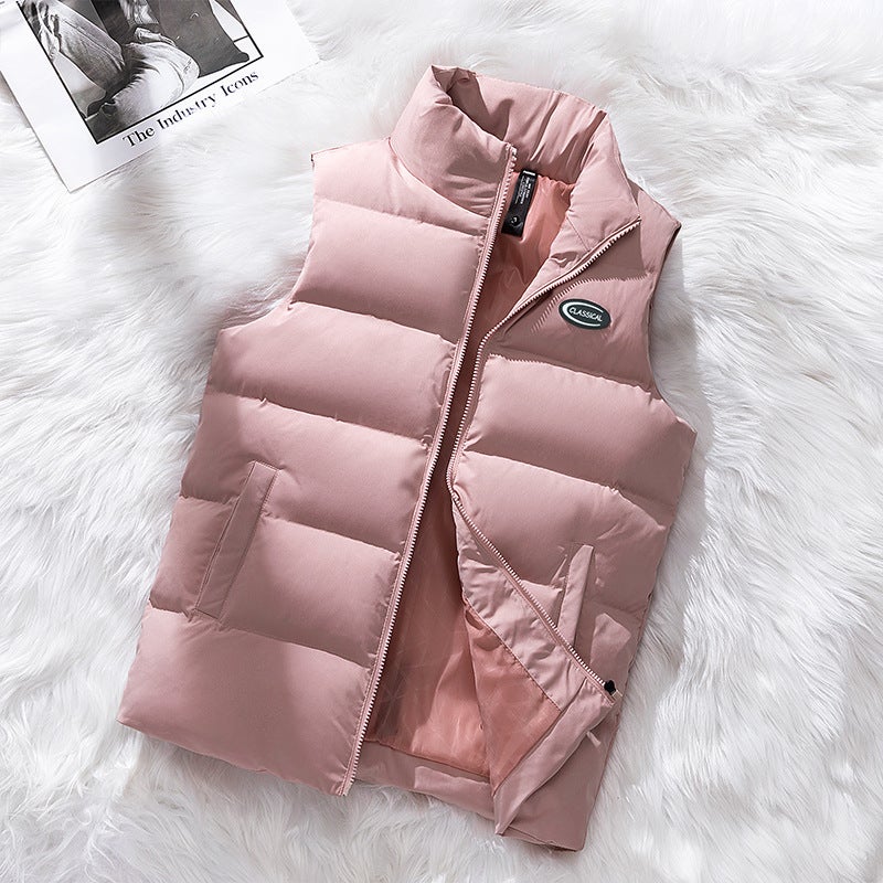 Men'S Vest Down Cotton Large Size Fat Waistcoat Loose Handsome Outer Wear Vest Cold-Proof Warm Vest Tide - Image 4