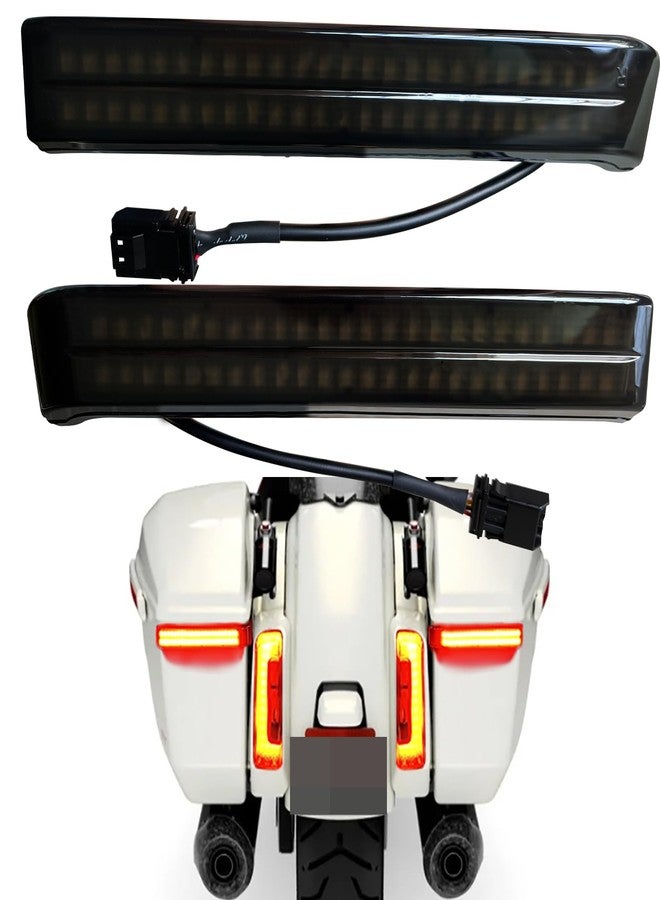 مصابيح COKTNNI الجانبية للدراجات النارية CVO موديل 2023 و Harley Davidson Touring موديل 2024 (مدخنة) - Image 1