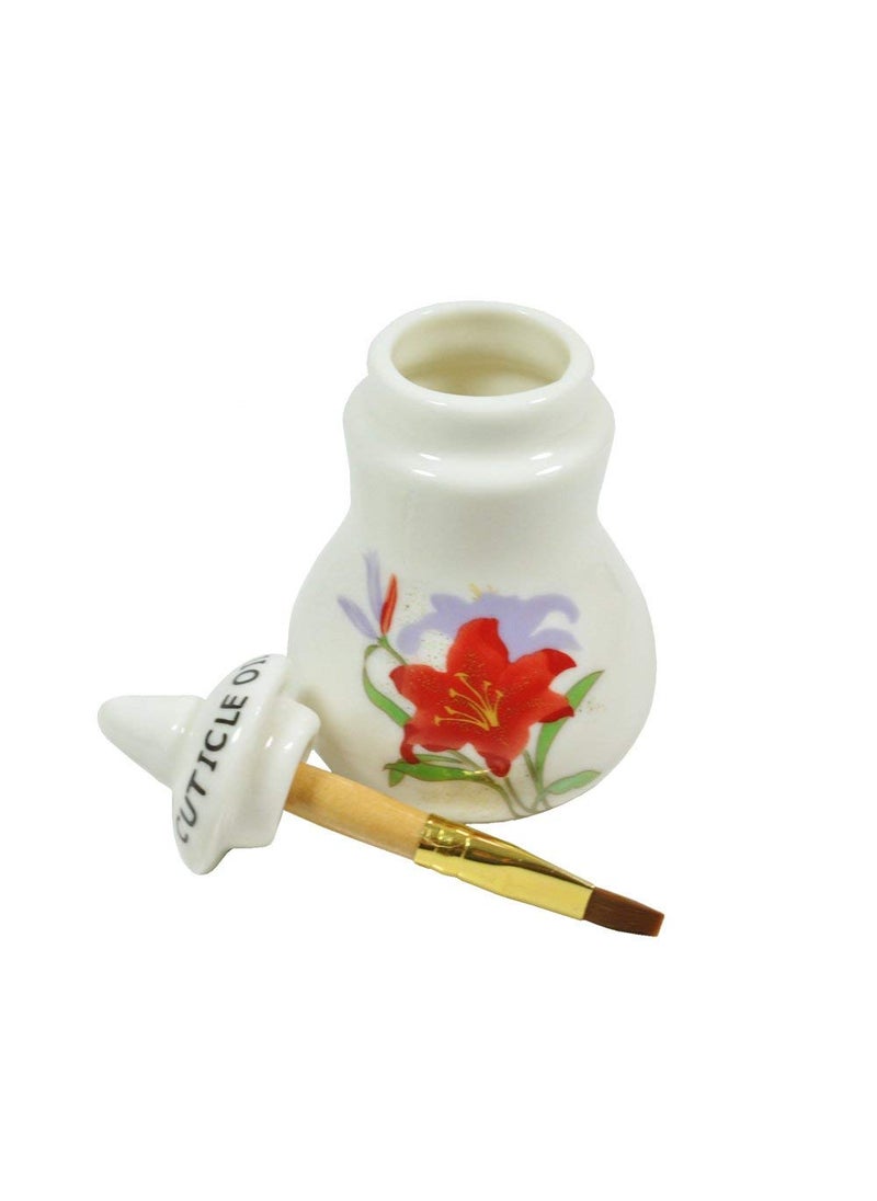 DL Professional - Dl-c307 Debra Lynn Pro Small Cuticle Oil Jar with Brush 50ml - Image 1