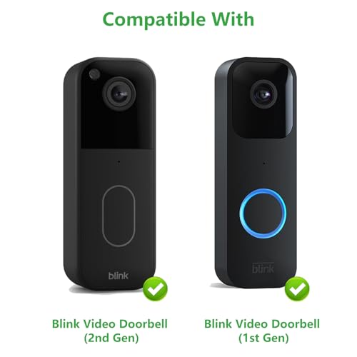 Pefecon AntiTheft Blink Doorbell Mount DrillFree Door Mount for AllNew Blink Video Doorbell NonBlocking Motion Sensor Design Apartment Door Bell Kits for Renters Easy Installation Black - Image 3