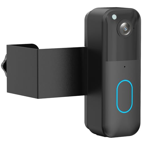 Pefecon AntiTheft Blink Doorbell Mount DrillFree Door Mount for AllNew Blink Video Doorbell NonBlocking Motion Sensor Design Apartment Door Bell Kits for Renters Easy Installation Black - Image 1