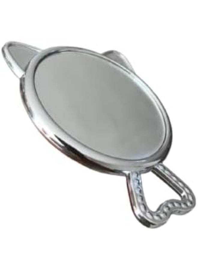 Generic Makeup Handle Face Premium Mirrors – Compact Mirror with Glitter Water Cat Design – Portable Small Pocket Makeup Mirror for Purses and Travel – Ideal for Kids, Women, and Girls - Image 2