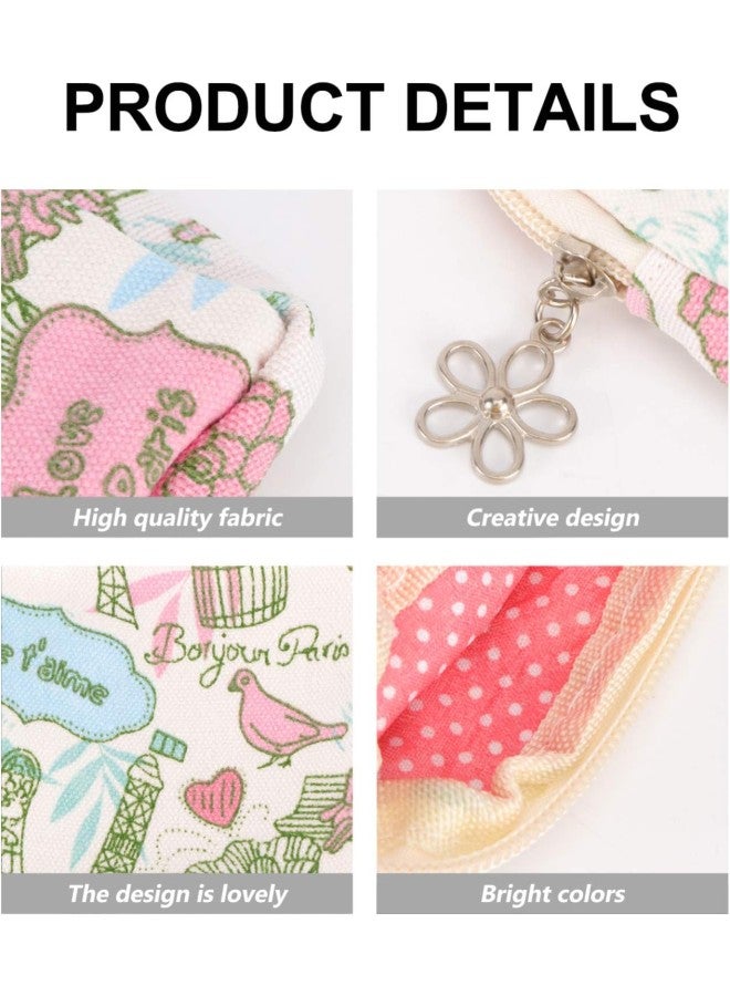 klarako Portable Sanitary Napkin Storage Bag for Purse, Cotton Menstrual Pads Pouch with Zipper for Teen Girls for School （ 1PCS ）  - Image 5