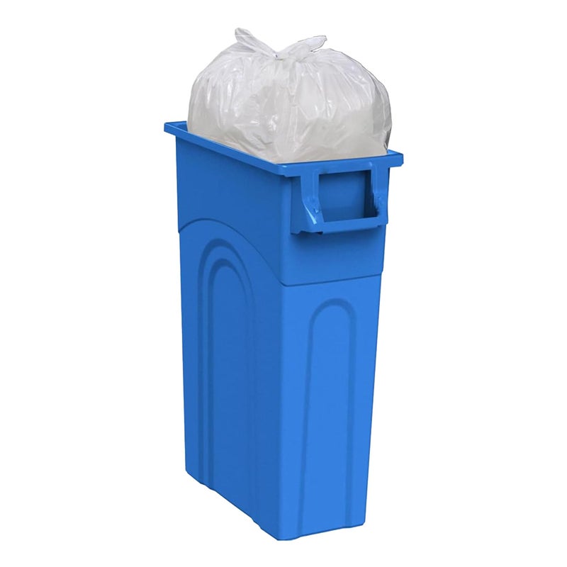 United Solutions Highboy Recycling Container, 23 Gallon, Space Saving Slim Profile and Easy Bag Removal for Indoor or Outdoor use, Recycle Blue - Image 2