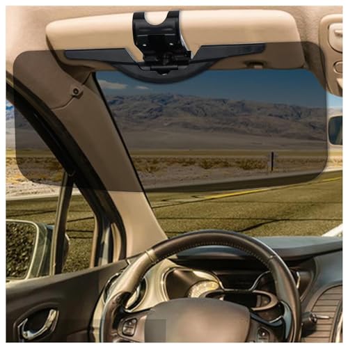 Sun Visor for carHD WearResistant PC LensUV400 Sun ProtectionAntiGlare Adjustable Visor for carDriving Goggles Easy to Install Sun Visor ExtenderBlack ZYB1