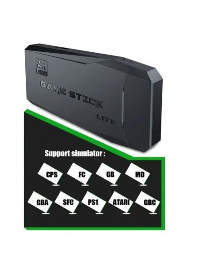 4K HD video game console, dual 2.4G wireless controllers, plug-and-play video game stick, built-in 10,000 games, retro handheld game console  - Image 4