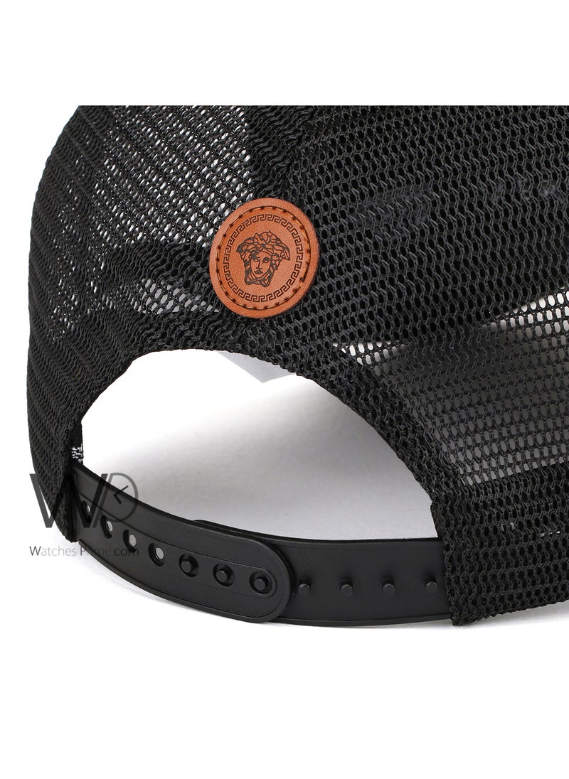 Versace Jeans Versace Trucker Mesh Cap Gray Color Cotton Hat For Men  - Image 3