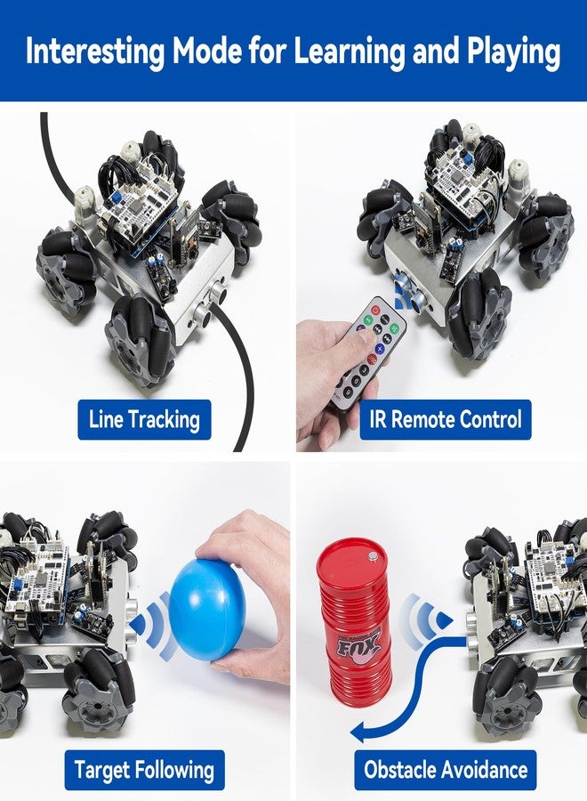 SunFounder Smart Robot Car Kit Compatible with Arduino UNO R3, FPV, ESP32 CAM, APP Romote Control, Educational Toy Robotic Kit for Teens and Adults - Image 5