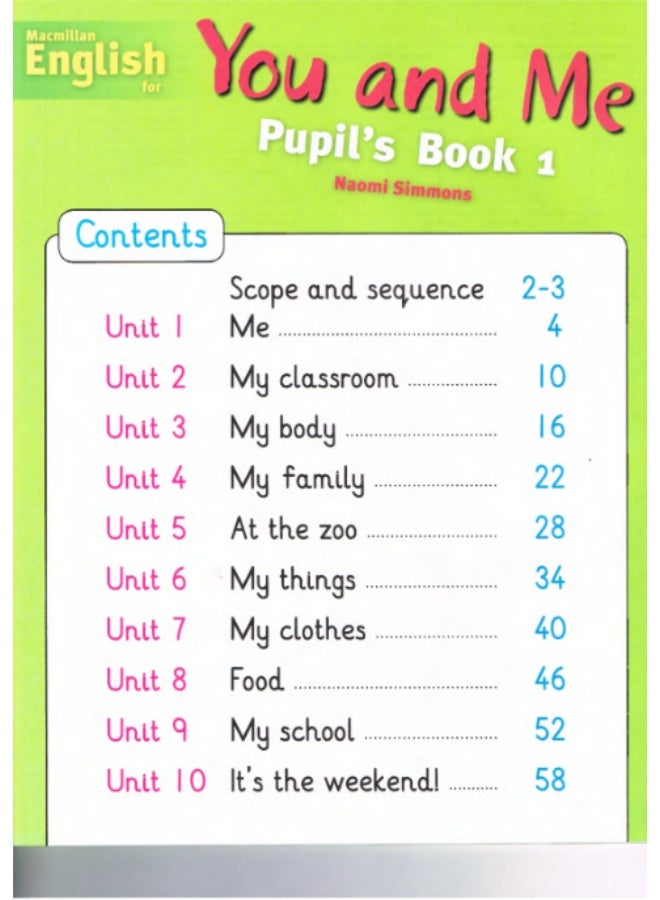 Macmillan English for You and Me – Level 1 Pupil’s Book - Image 2