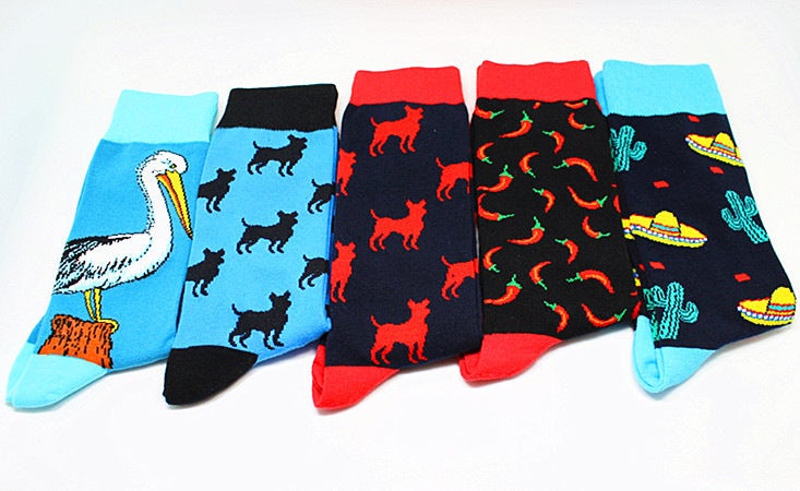 Men'S Fashion Cartoon Socks Source Tube Men'S Socks Women'S Multi-Pattern Personality Trend Men'S Socks Cotton Socks - Image 3