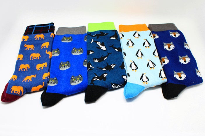 Men'S Fashion Cartoon Socks Source Tube Men'S Socks Women'S Multi-Pattern Personality Trend Men'S Socks Cotton Socks - Image 1