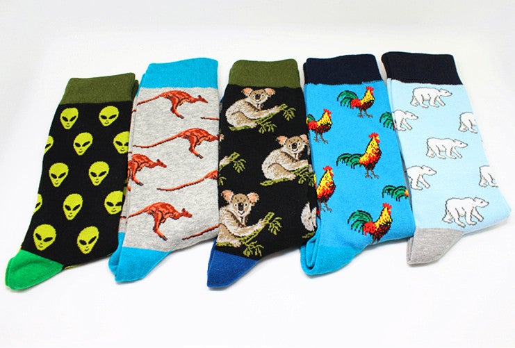 Men'S Fashion Cartoon Socks Source Tube Men'S Socks Women'S Multi-Pattern Personality Trend Men'S Socks Cotton Socks - Image 2