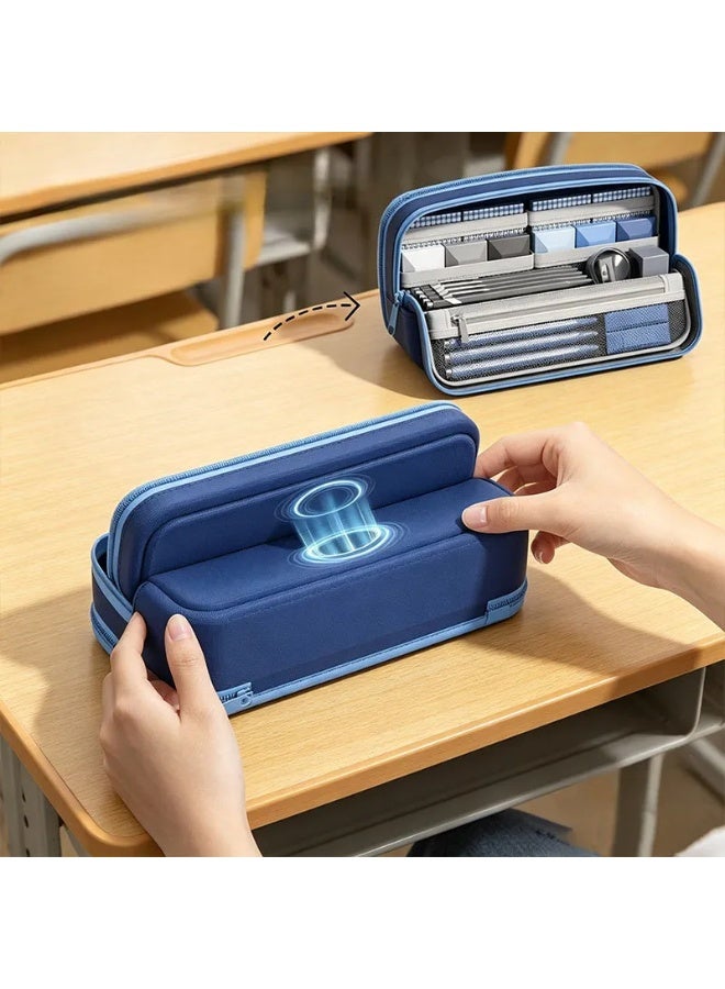 Boys Pencil Case 11 Layers Magnetic Stand-Up 6-12 Years Waterproof Large Capacity Lightweight Easy-to-Clean School Supplies - Image 4
