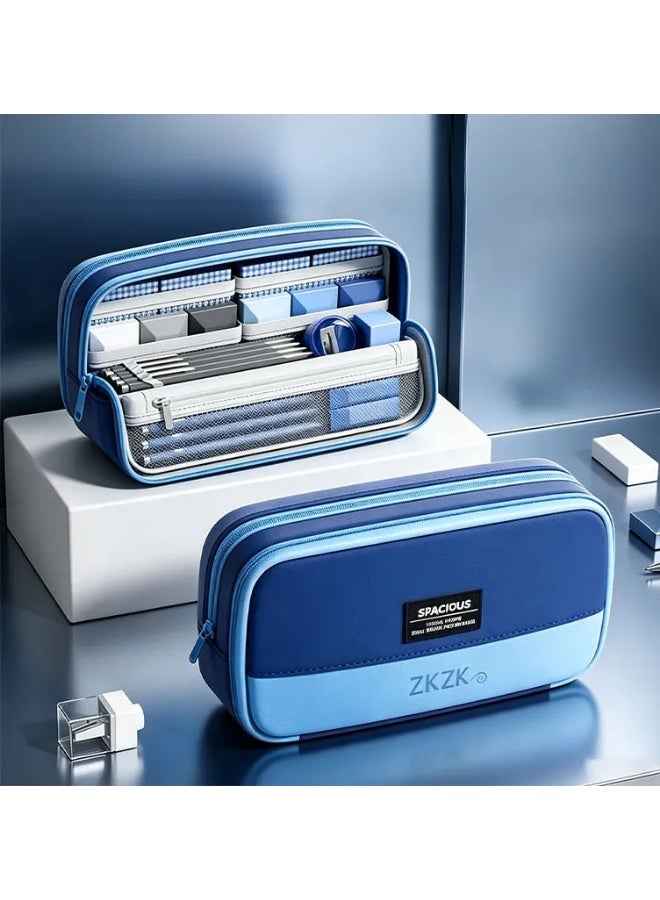 Boys Pencil Case 11 Layers Magnetic Stand-Up 6-12 Years Waterproof Large Capacity Lightweight Easy-to-Clean School Supplies - Image 1