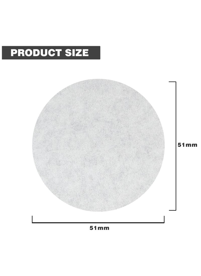MIBRU - Coffee Espresso Machine 100pcs Paper Filter 51mm Filter Puck Screen Portafilter Paper Compatible with DeLonghi Dedica and similar 51 mm Secondary Water Separation Filter Special Filter Paper - Image 1