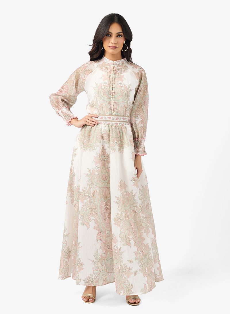 Khizana Printed Top & Skirt Set - Image 5