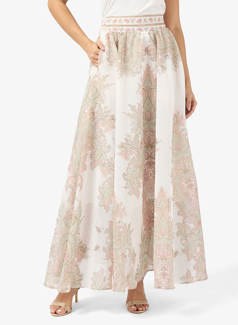 Khizana Printed Top & Skirt Set - Image 4