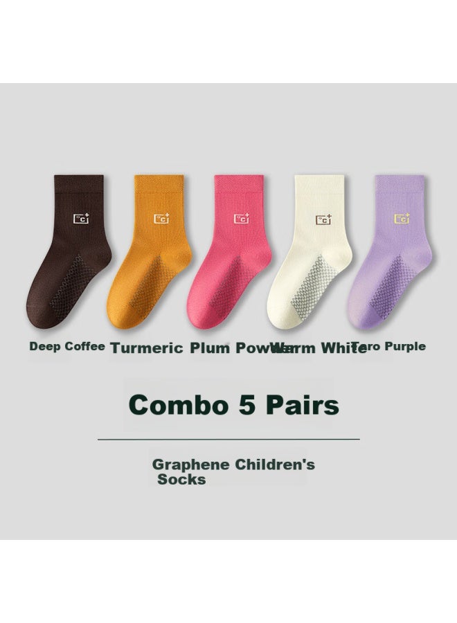 Cotton weapons Graphene Cotton Children's Socks, 7a Grade Antibacterial And Odor-resistant, Uni Mid-calf Socks For Boys And Girls, Teenagers Seamless Socks - Image 5