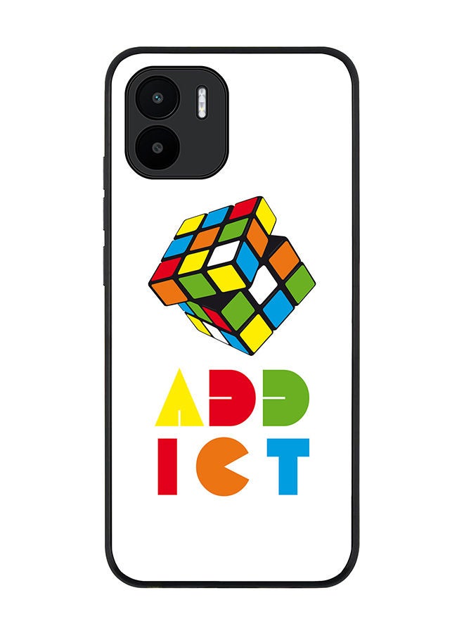 Stylizedd Rugged Black edge case for Xiaomi Redmi A2 / Xiaomi Redmi A1 Slim fit Soft Case Flexible Rubber Edges Anti Drop TPU Gel Thin Cover - Rubiks Addict - Image 1