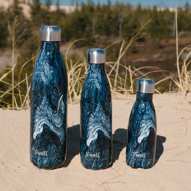 S'well Stainless Steel Water Bottle, 9oz, Azurite Marble, Triple Layered Vacuum Insulated Containers Keeps Drinks Cold for 24 Hours and Hot for 12, BPA Free, Perfect for On the Go - Image 5