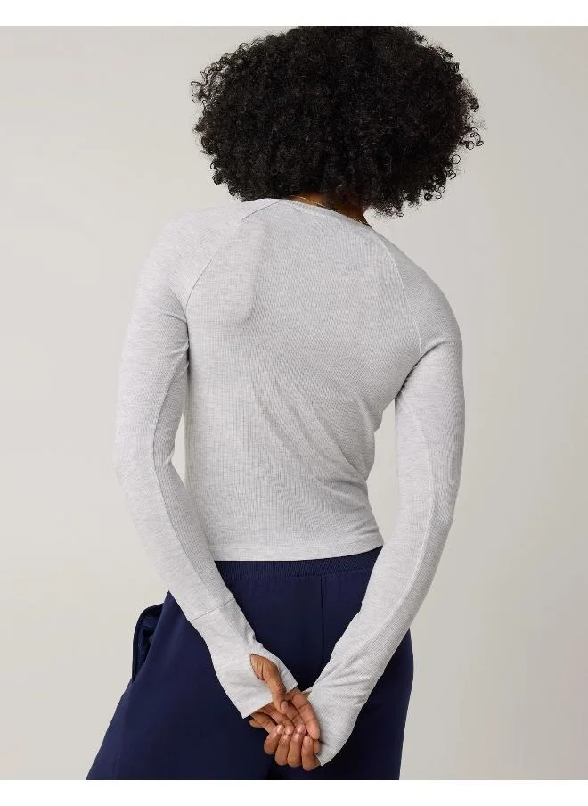 Aerie OFFLINE By Aerie Thumbs Up Ribbed T-Shirt