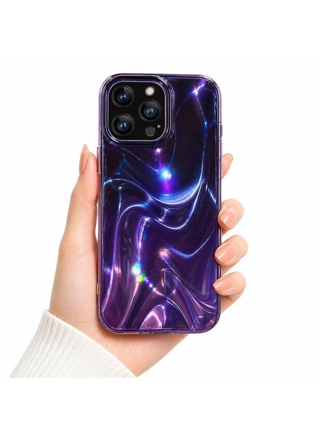 Ecosystem Luxury Case for iPhone 14 Pro Max Shockproof Protective Cover, Stylish Iridescent Design, Camera Protection, Lightweight Slim Case