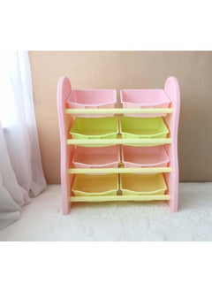 Home Elements Kids Deluxe Multi-Bin Toy Organiser with Large Side Panels Multi Colour  - Image 4