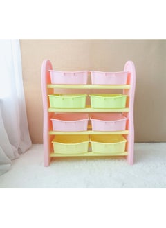 Home Elements Kids Deluxe Multi-Bin Toy Organiser with Large Side Panels Multi Colour  - Image 3