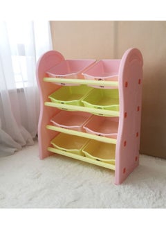Home Elements Kids Deluxe Multi-Bin Toy Organiser with Large Side Panels Multi Colour  - Image 2