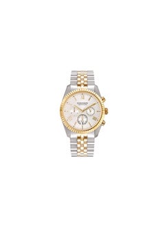 ROMANSON Romanson Men's Chronograph Watch Silver Gold Two Tone Strap TM6A28HMCCASC5 