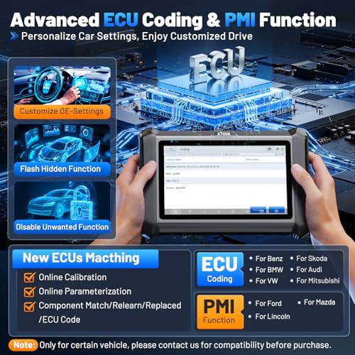 XTOOL D7S OBD2 Scanner Diagnostic Tool 2025 Bidirectional Scan Tool Ver. of D7 with ECU Coding, Active Test, FCA, All-System 39+ Resets, Crankshaft Relearn, DoIP/CAN FD, 3-Yr Update - Image 5