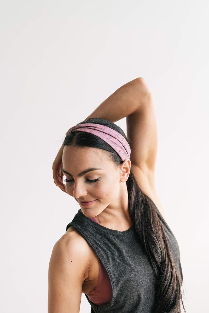 Maven Thread 4" Wide Workout Headbands for Women (2 Pack) – Non-Slip Sweatbands for Gym, Running & Yoga - Image 5